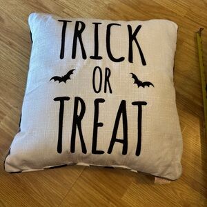Stafford Trick or Treat Accent Pillow - Black and White